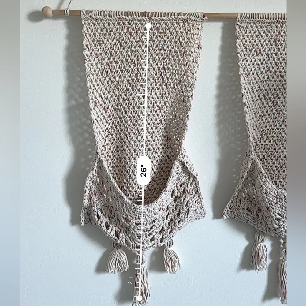 Boho Macrame Wall Hanging with Tassels